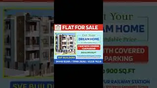 🏠 SVF HOMES &ndash; FLAT FOR SALE - Chennai, Thiruninravur