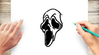 How to Draw Scream Mask