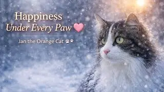 Happiness Under Every Paw 💗 | Jan the Orange Cat 🐾