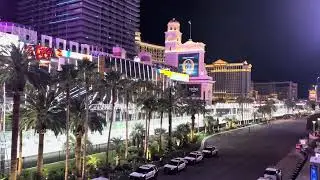 Formula 1 Las Vegas race night walking the strip back to free view at the #flamingo room