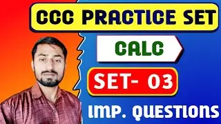 🔥 CCC PRACTICE SET 3 &ndash; Libre Office Calc Most Important Questions | Target Pariksha Jagat