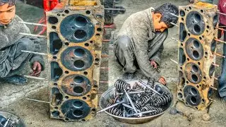 Restoration Of Old 8 Cylinder Head | Dead Cylinder Head Repair |