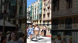 Rambla catalunya BARCELONA 🦋🦋#youtubeshorts #shortsfeed #barcelona #spain #cata#shorts #short