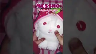 Viral rabbit🐇 soft toy. Meesho finds for girls🎀🌷 #meeshofinds #softtoy #viralrabbit  #meesho #review