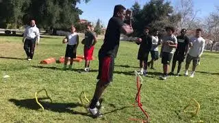Run 2 daylight Alex Bido running back drills