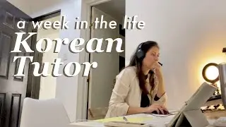 A week in the life of Korean Tutor working at home / Philippines 🇵🇭
