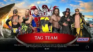 WWE 2K22 6 Man Tag Team Elimination Match Gameplay