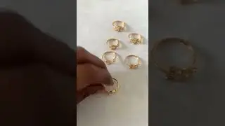 Alphabet Finger Rings #fingerrings #bhandhura #customization #southindian