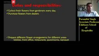 Job Description of Housekeeping Personnel by Parambir Singh