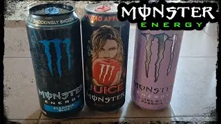New Monster Energy Drinks Taste Test: Electric Blue, Bad Apple, Ultra Wild Passion