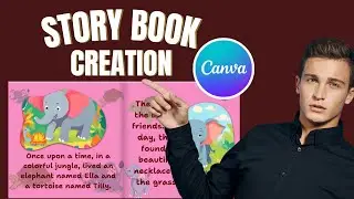How to Create STORY BOOK For Kids FASTER Using Canva AI And ChatGpt | Children's Book in Canva