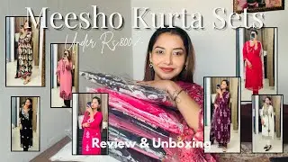 Meesho Kurta Sets Under Rs.800/- | Review and Unboxing | ❤️ |
