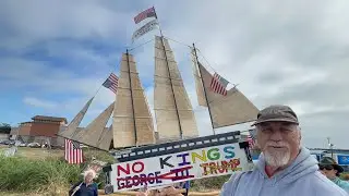 SIGNS of Good Trouble at pro-democracy protest in Eureka 