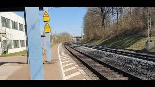 G&uuml;terzug durch MICHELAU🛤🚉 | Transport von &Ouml;l ⚠️♨️🛢💧| BR 185 🚄