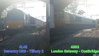 66423 & 66565 at Grays - Thursday 9th May 2024