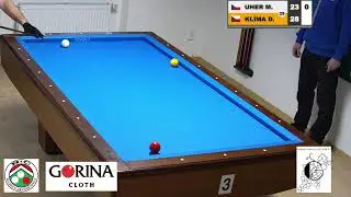 Czech league | 3-cushion | D2 | 4th round | Miroslav Uher v David Klíma