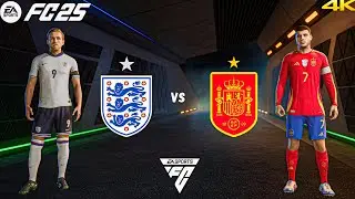 FC 25 - England Vs Spain | UEFA National League 24/25 Full 4K Match |
