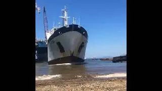 Beaching Of The Rusty Ship At Graveyard 🛳️❗❗⚓