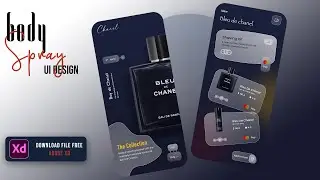 Body Spray Mobile App By Using Adobe Xd || 