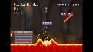 Du Super Mario Bros Find that Princess World 2 Part 7 4 players synchronized