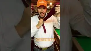 How-to Tie a Tie for Kids! Easily mirrored to follow along. #howto #howtotieatie #tutorial