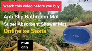 Super Absorbent Bathroom Mat || Best Non Slip Floor Mat || Unbox Demo Review@unboxingbadshah1341