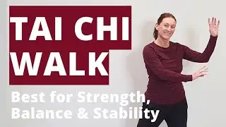 TAI CHI Walk Sideways - Learn & Practice - Strength, Balance, Stability #taichiwalking