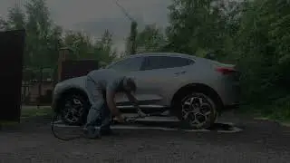 Тест пены Axton для бесконтактной мойки автомобиля.