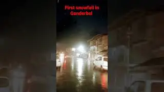 First snowfall in Ganderbal kashmir #yt shorts #viral shorts