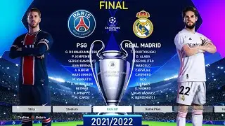 PES 2021 - PSG vs Real Madrid - Final UEFA Champions League [UCL] 2021/2022 ft Messi Ramos to PSG