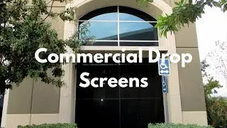 🌞 Reliable Commercial Drop Screens | Custom Manual & Motorized Systems Installed