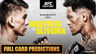 UFC Vegas 113 Full Card Predictions Mario Bautista vs. Vinicius Oliveira