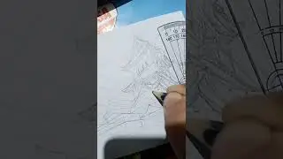 Draw Himeji Castle in 2-Point Perspective#2PointPerspective #HimejiCastle