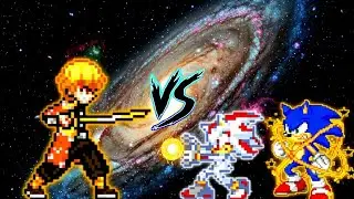 Zenitsu Last Arc V3 OP VS Sonic Chaos V4 JVL OP (all form) & Shadow V3 OP (all form) in Mugen