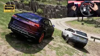 Range Rover Velar - Lamborghini Urus | Forza Horizon 5 Offroad | Logitech G29 Steering Wheel