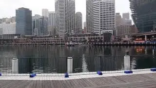 Corona Virus Darling Harbour Sydney, Australia - Like a Ghost Town