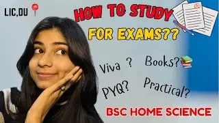 EXAM GUIDE || BSC HOME SCIENCE📝 || Lady irwin, DU📍