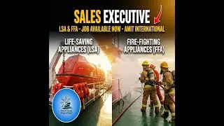 Job Vacancy - Sales Executive Life Saving Appliances and  Fire Fighting Appliances