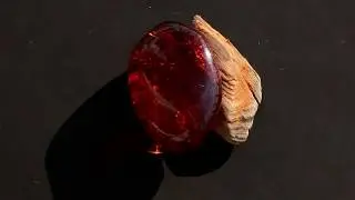 Baltic Amber 18.25ct cherry red 100% natural cabochon