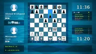 Chess Game Analysis: Mooses80 - Ahmed M ElSaeed, 1-0 (By ChessFriends.com)
