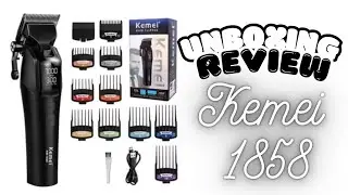 Unboxing Review Kemei 1858 #barbershop #kemei #barber #barber #barbeirosbrasil #barbeirotop