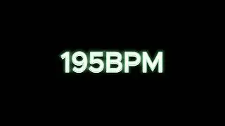 1 Hour 195 BPM Metronome | Steady Tempo for Practice and Study