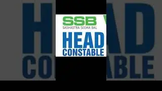 SSB SI & HEAD CONSTABLE PREVIOUS YEAR PAPER  
