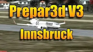 PREPAR3D V3 - INNSBRUCK LOC/DME 08 EAST