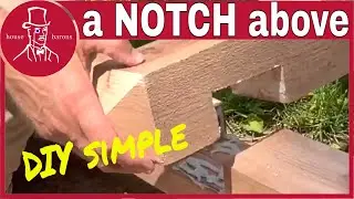 How to Join Wood with Notches to Make Mailbox Post | Easy DIY Woodworking Project