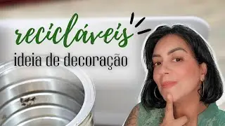 DIY | IDEIA COM ISOPOR E LATA DE LEITE | PARCERIA COM O CANAL DYDEIA