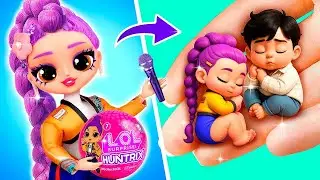 &iexcl;Las Guerreras K-Pop se Convierten en Mam&aacute;s! Manualidades para LOL OMG