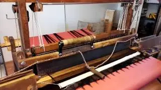 Test weaving with 'Jacques' a dobby loom