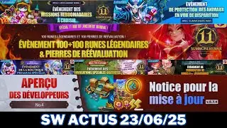 SW ACTUS : COM2US NOUS  DONNE LA MAIN SUR UN EVENTS, FIN DE LA RTA ET FRR sur SUMMONERS WAR !!