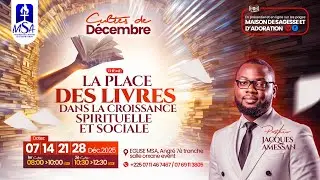 (4) LA PLACE DES LIVRES DANS LA CROISSANCE SPIRITUELLE ET SOCIALE - Pst JACQUES AMESSAN